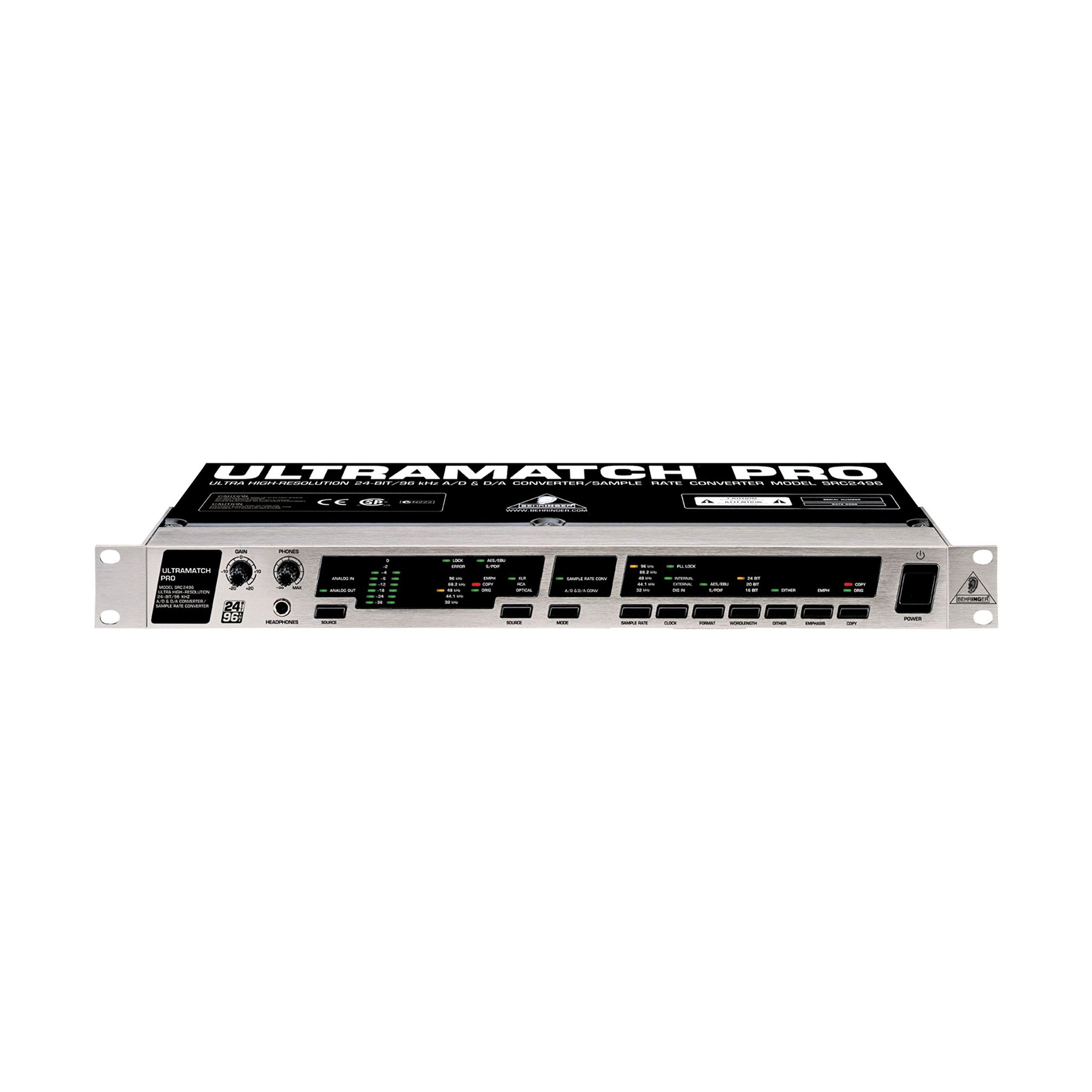 Behringer Ultramatch Pro SRC2496 convertisseur 24 bits/96 kHz