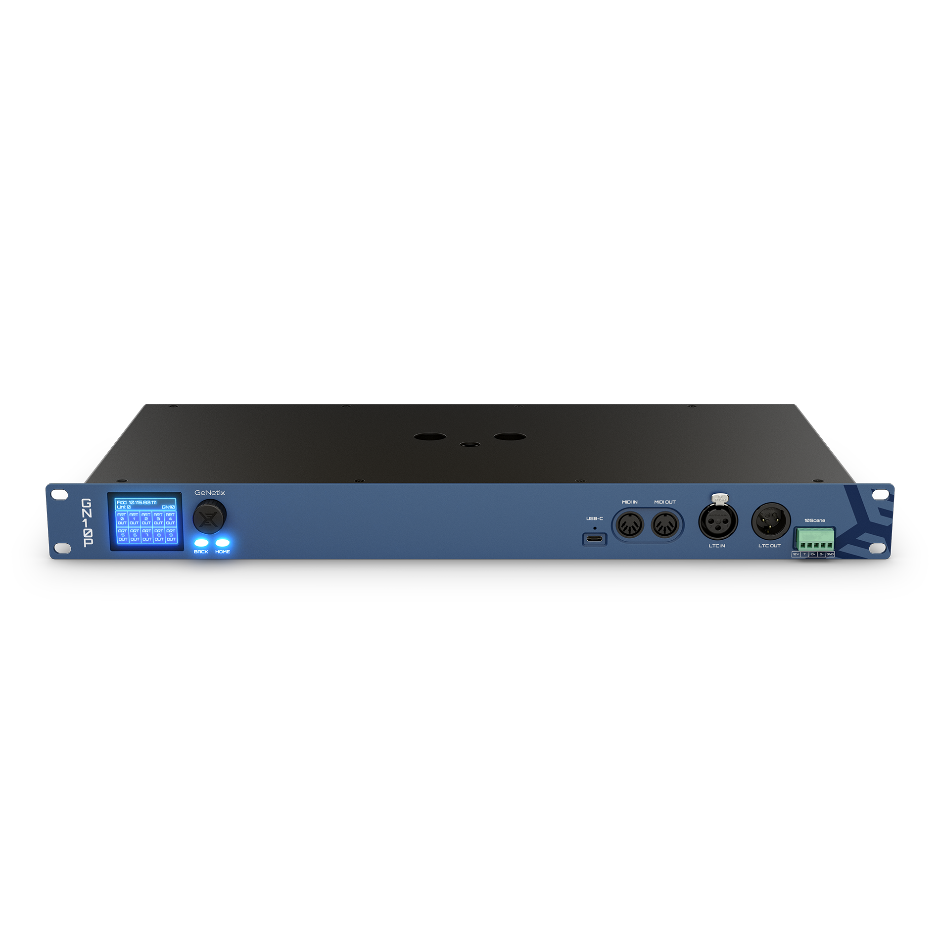 Chamsys GeNetix GN10P node DMX Phoenix PoE timecode MIDI