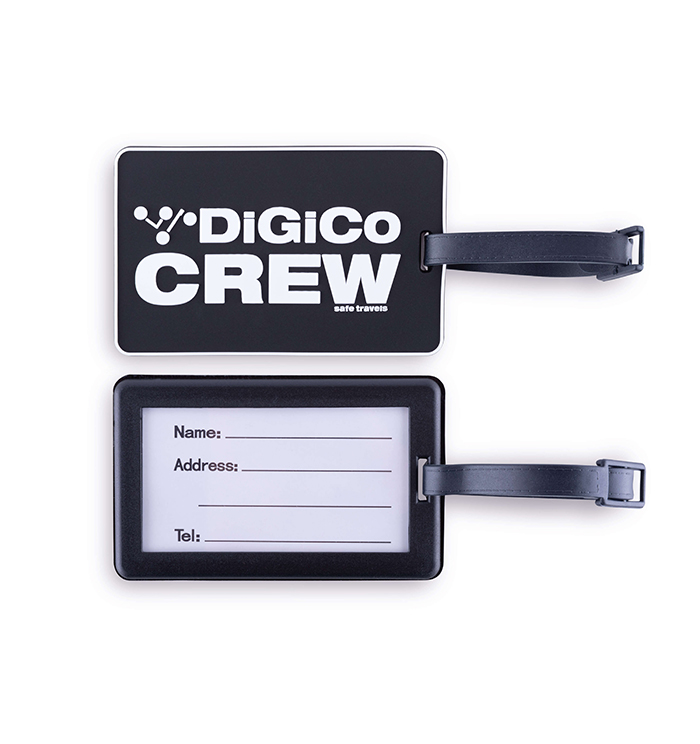 DiGiCo SD-Range Crew étiquette bagage noire Safe Travels