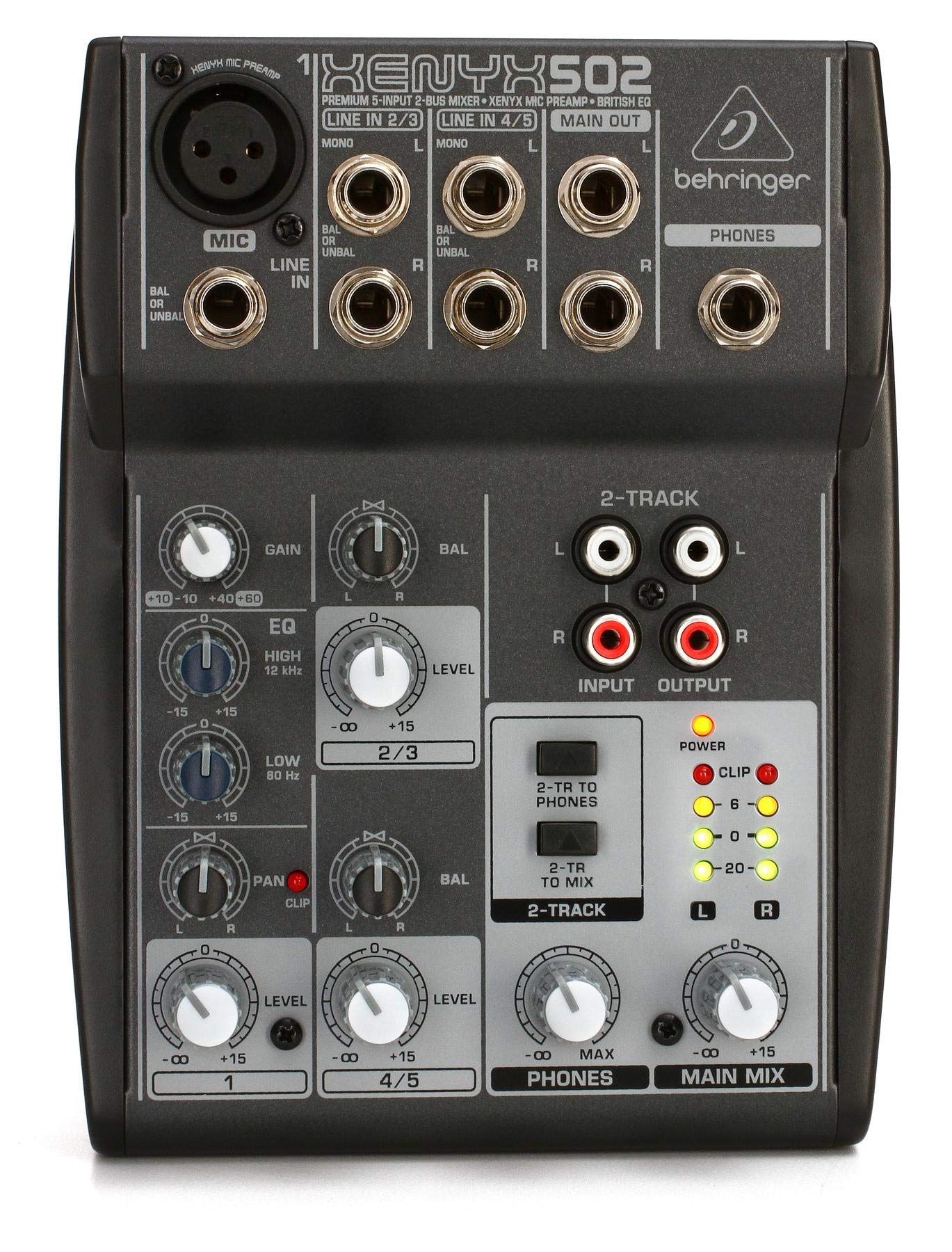 Behringer XENYX 1002FX console mixage 10 canaux effets 24-bit