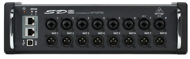 Behringer SD8 boîtier de scène 8 entrées AES50 Ultranet