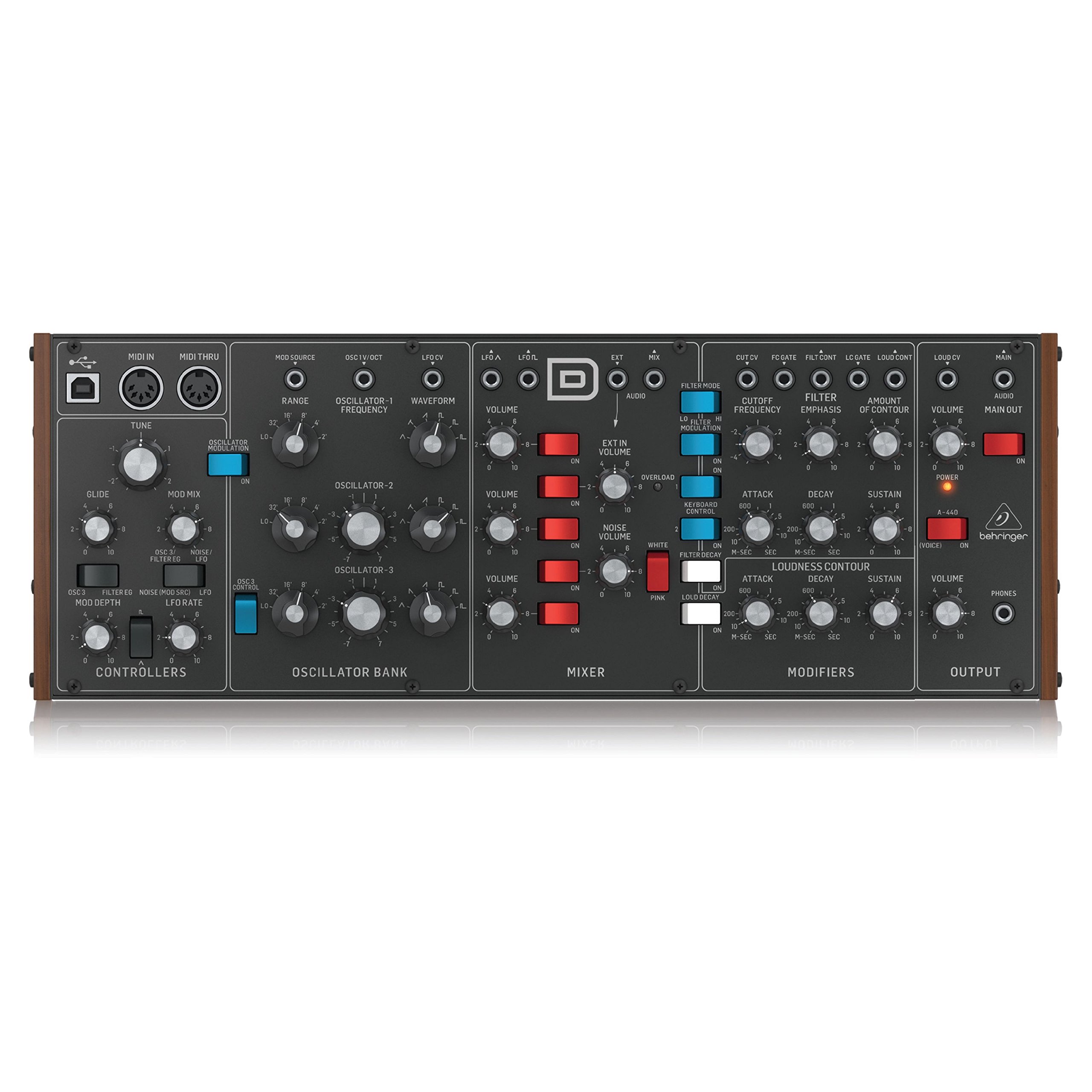 Behringer Model D synthétiseur analogique 3 VCO Eurorack