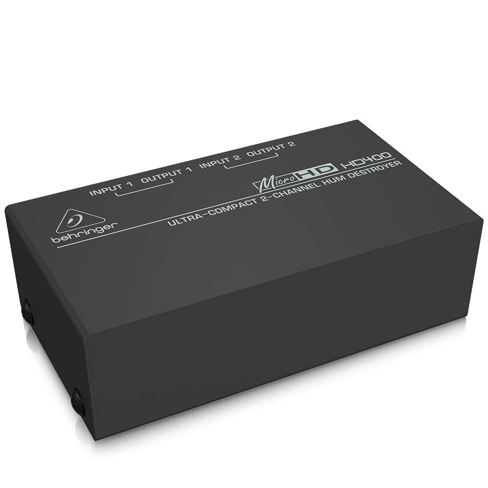Behringer HD400 Hum Eliminator anti-ronflette 2 canaux RCA TRS