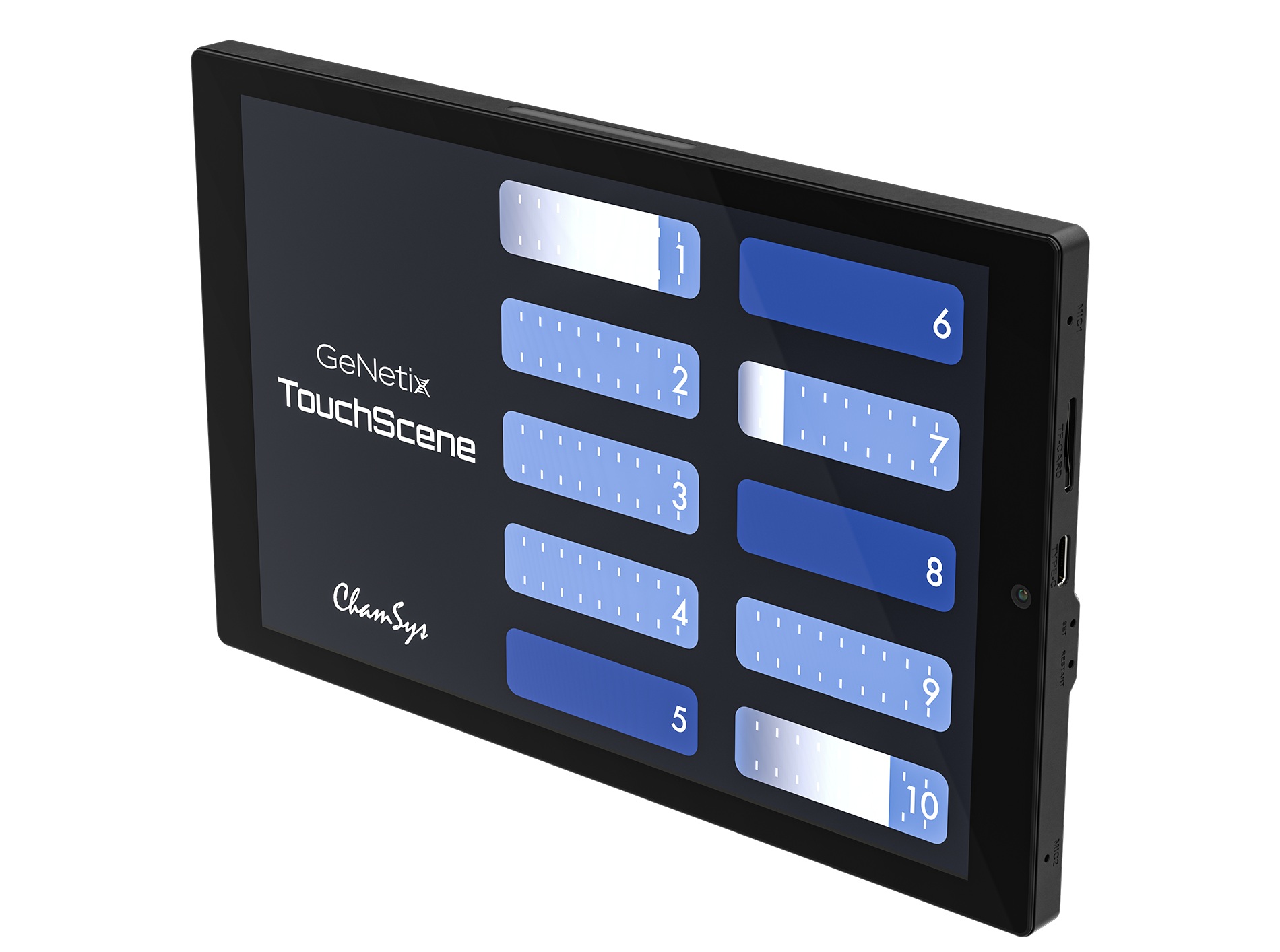 ChamSys GeNetix TouchScene écran tactile 8 pouces PoE