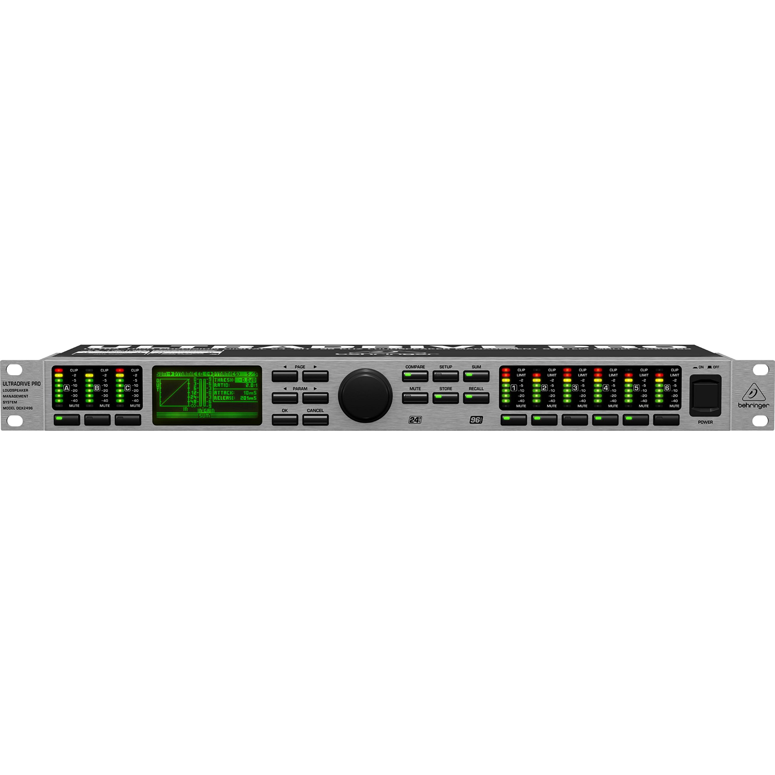 Behringer DCX2496 gestionnaire haut-parleur 24-Bit/96 kHz 6 sorties