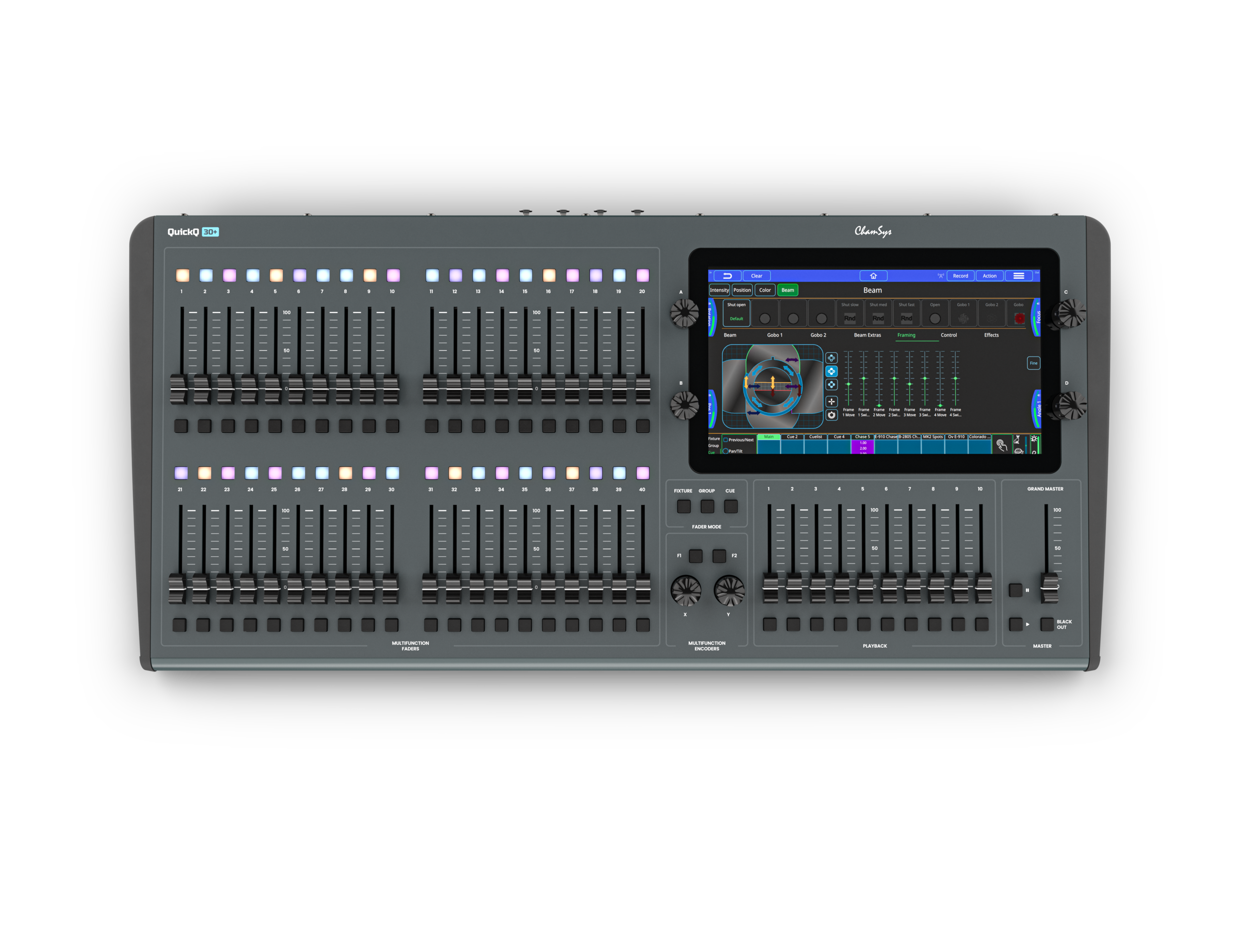 ChamSys QuickQ 30+ console éclairage 4 univers DMX