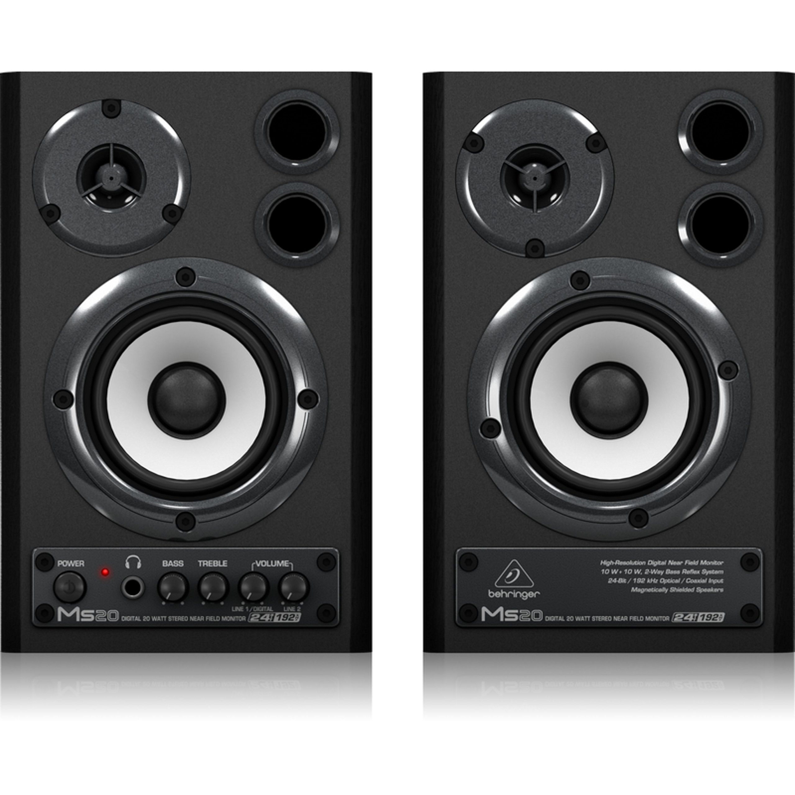 Behringer MS20 enceintes monitoring 20 W S/PDIF paire