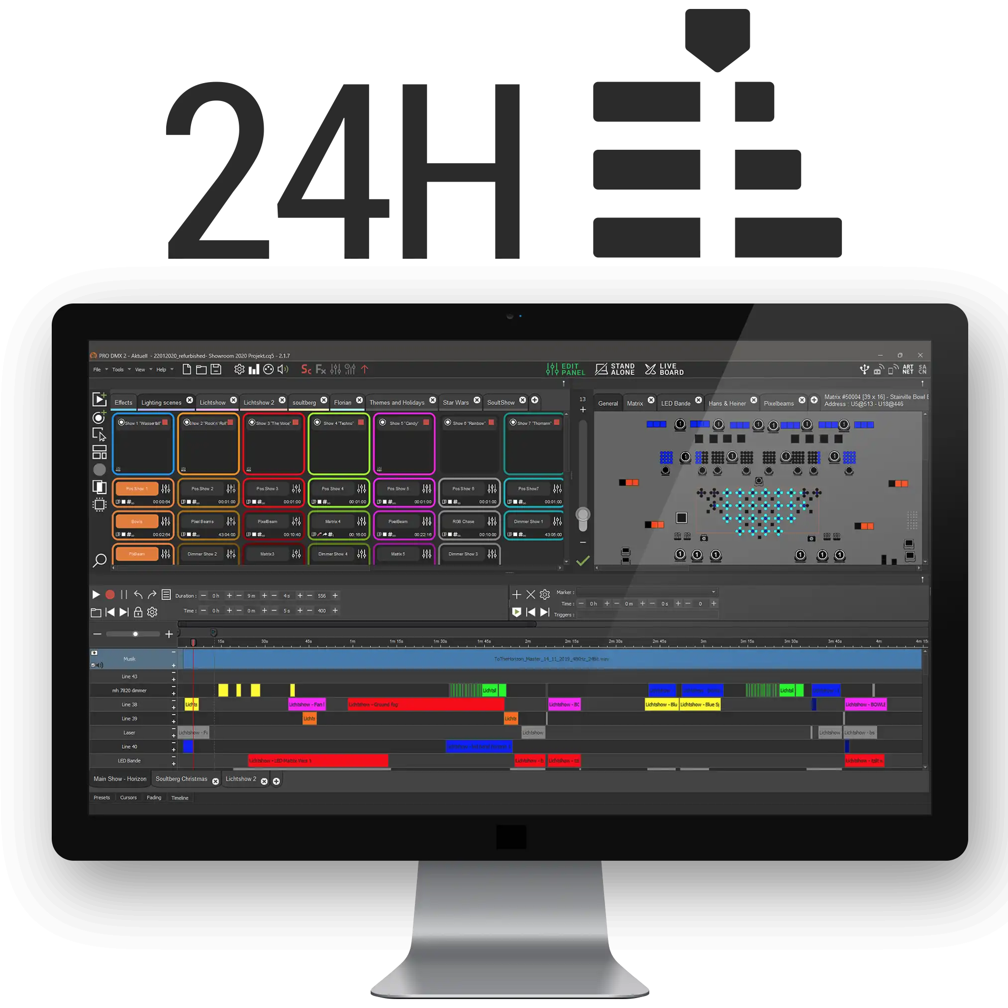 Chromateq Software FULL logiciel DMX timeline 3D