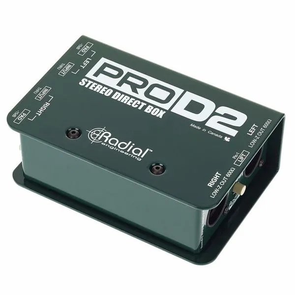 Radial PROD2 boîtier de direct passif stéréo scène