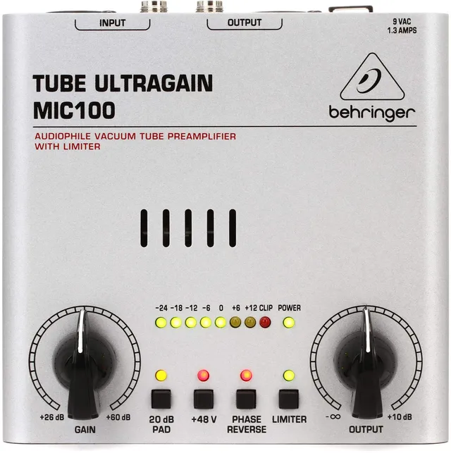 Behringer Tube Ultragain MIC100 préampli micro à lampe