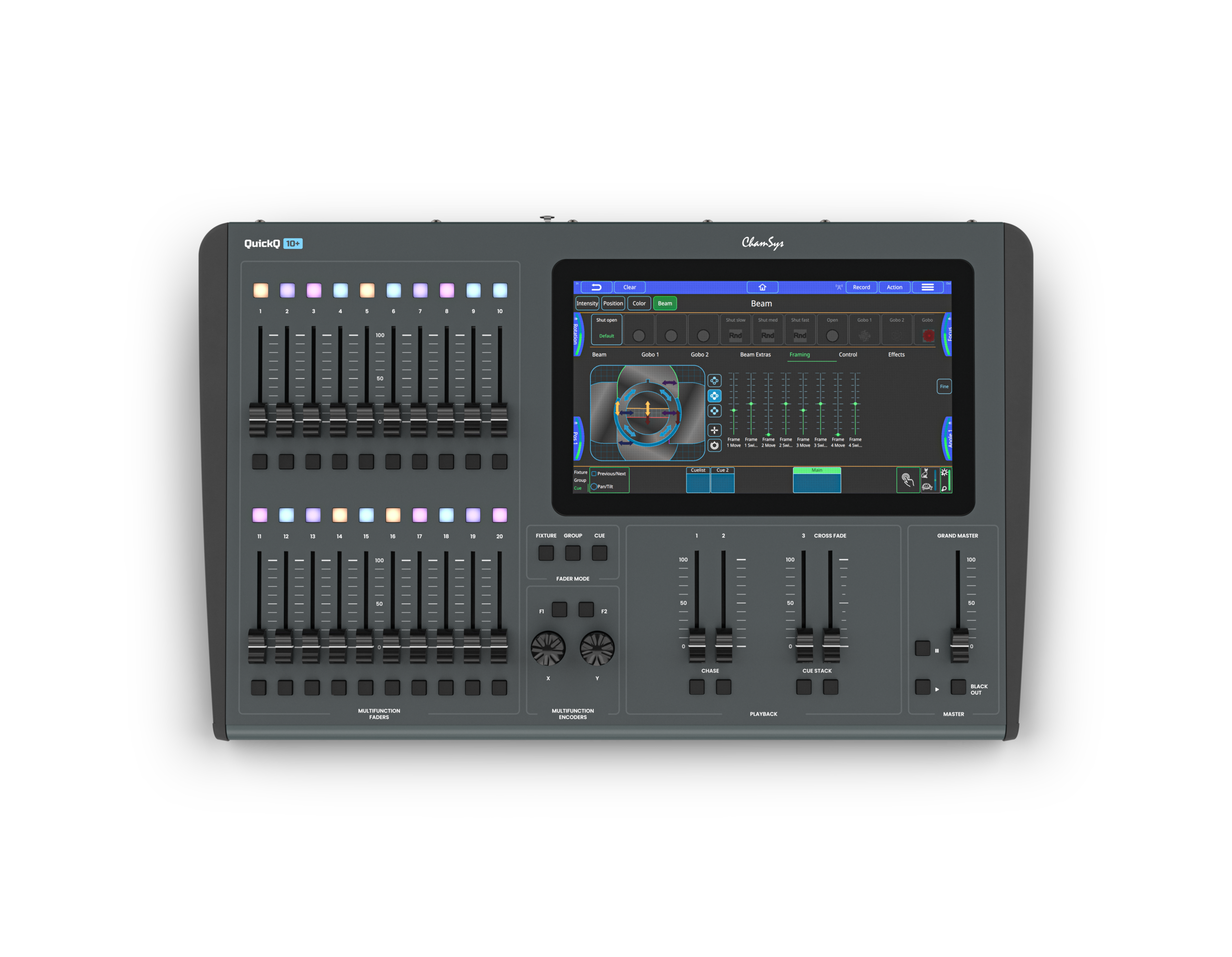 ChamSys QuickQ 10+ console éclairage DMX 1 univers tactile