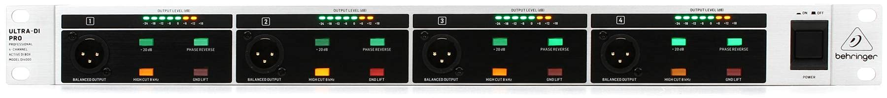Behringer DI100 boîtier direct actif instrument +48V pile