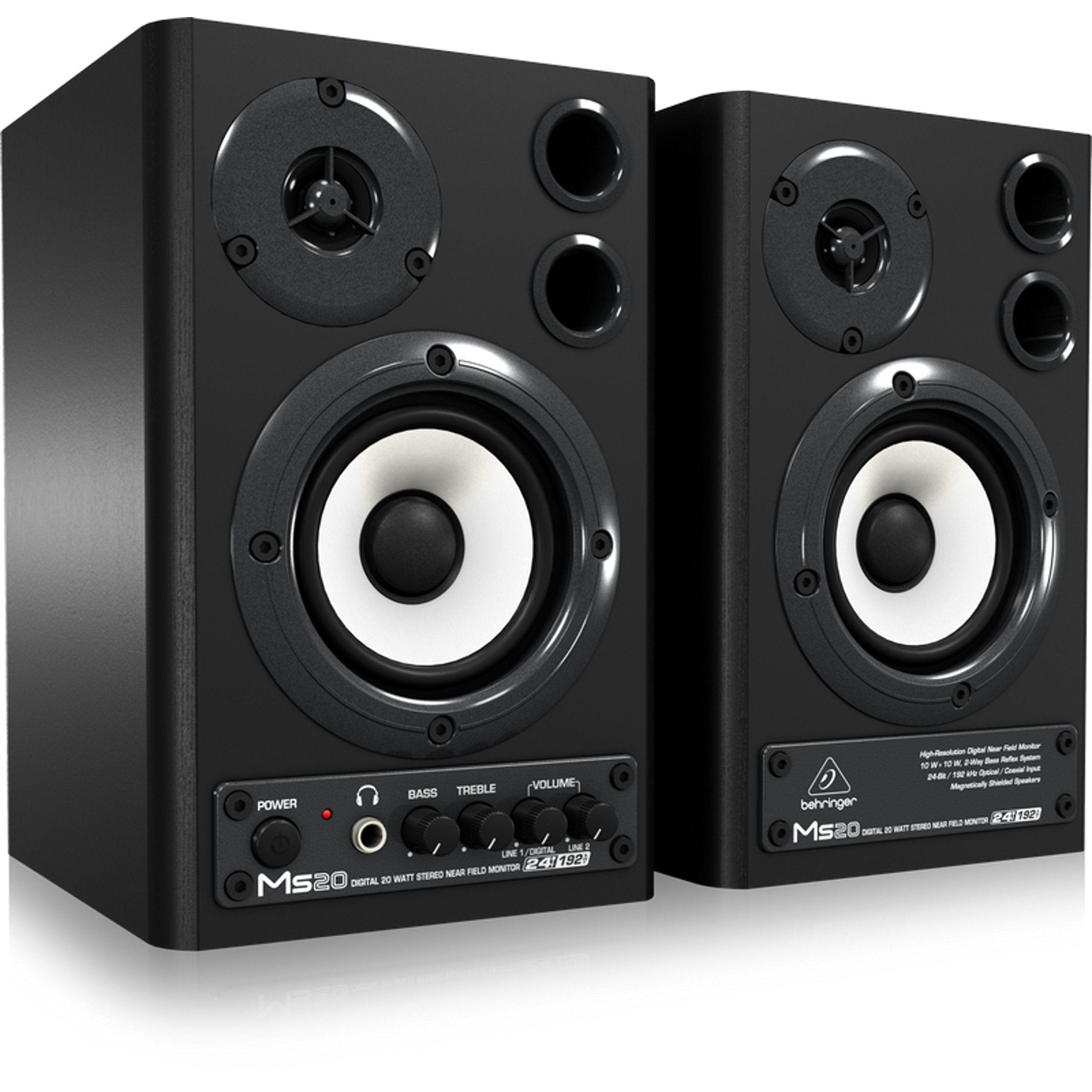 Behringer MS20 enceintes monitoring 20 W S/PDIF paire