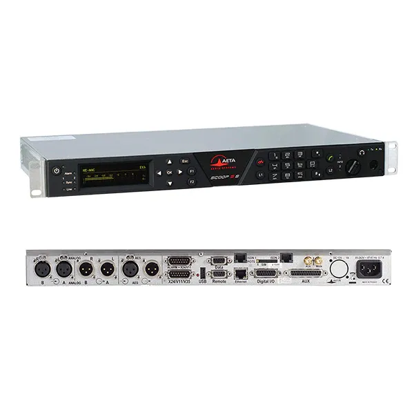 AETA Scoop 5S codec audio rackable AOIP 4G RNIS