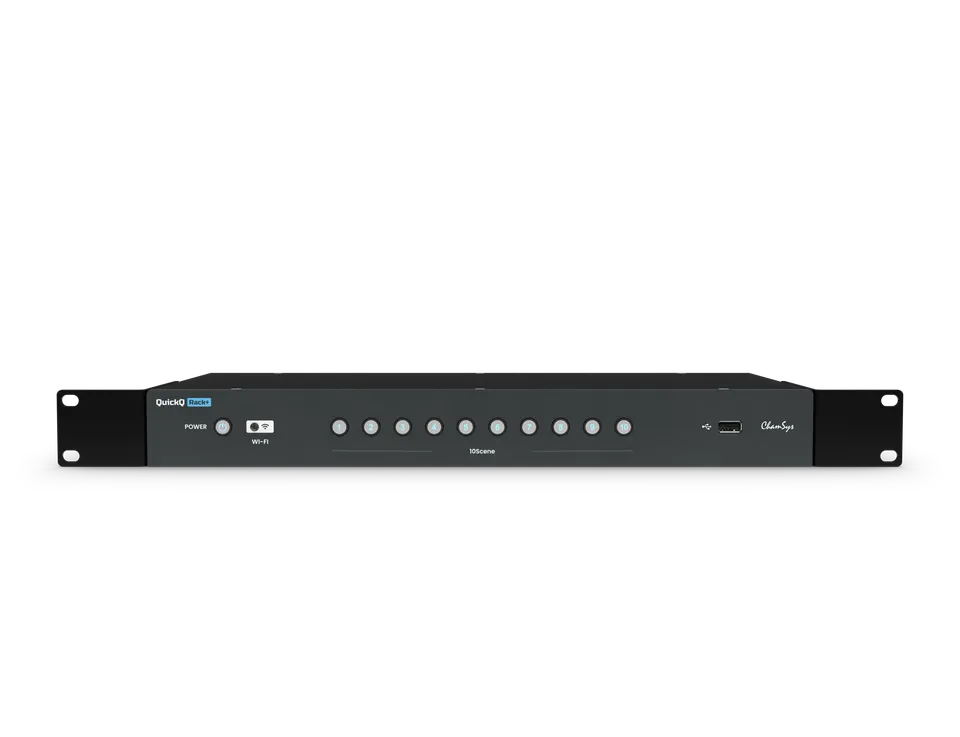 ChamSys QuickQ Rack+ console DMX rack 6 univers WiFi