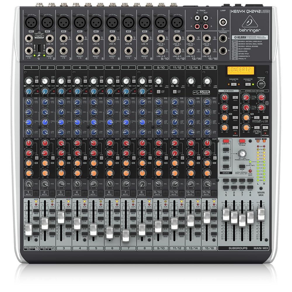 Behringer Xenyx Q802USB table mixage 8 voies USB