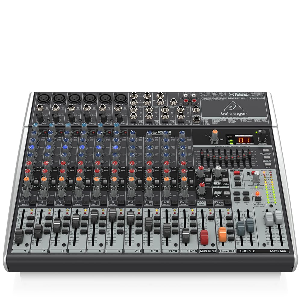 Behringer Xenyx X1832USB table de mixage 18 entrées USB effets