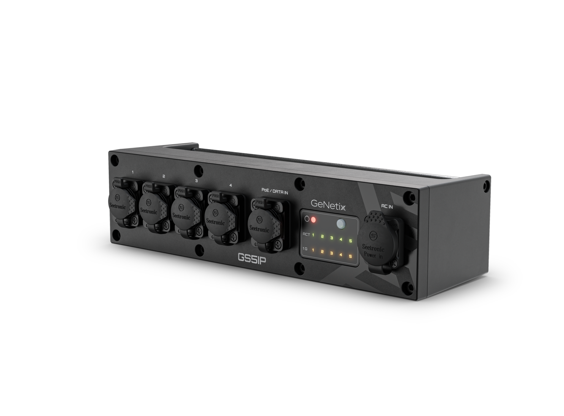 Chamsys GeNetix GS5IP switch réseau 5 ports IP65 PoE