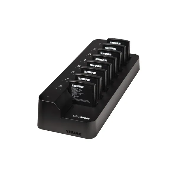Shure SBC840M chargeur 8x SB910M ADX1M