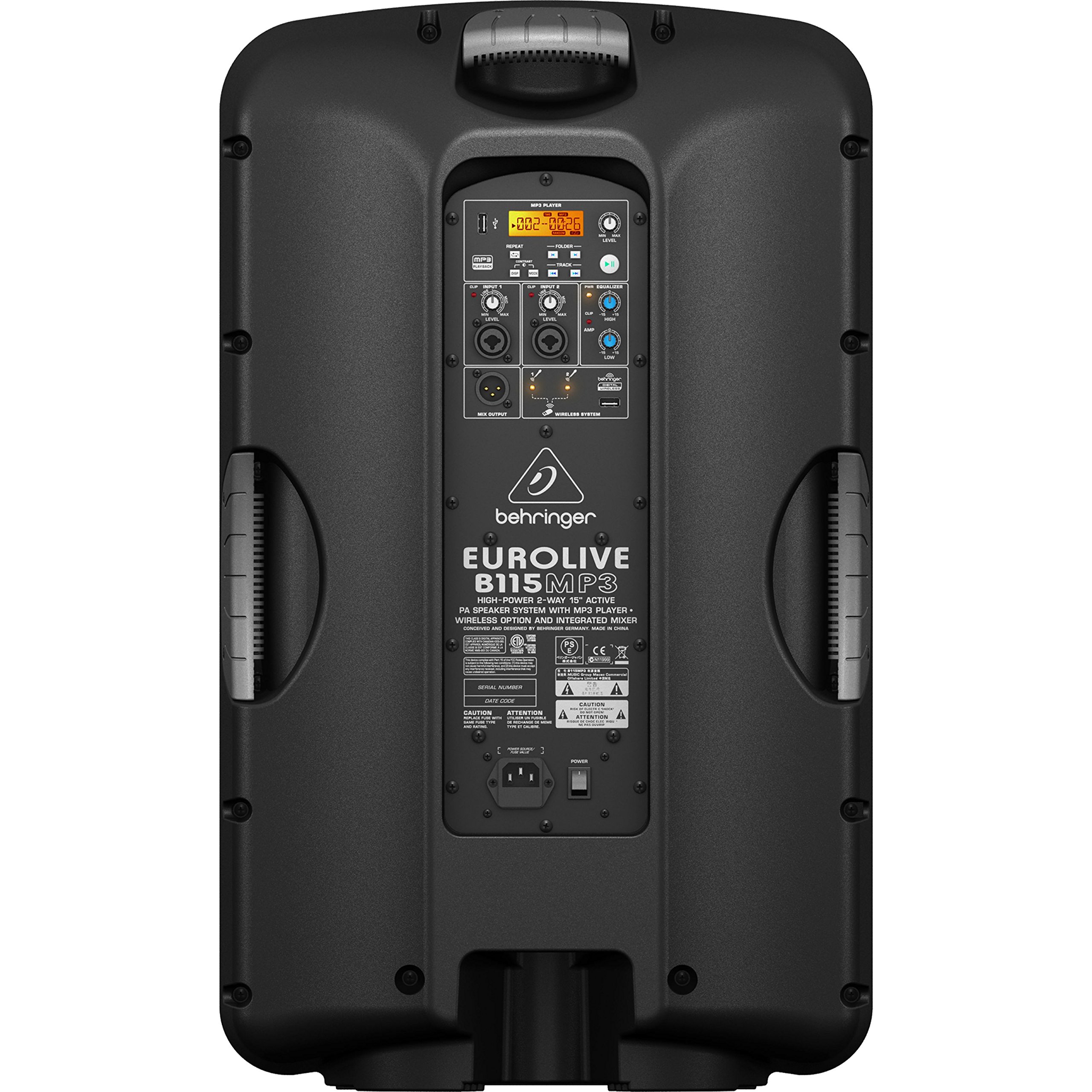 Behringer Eurolive B115MP3 enceinte active 15" MP3 1000W