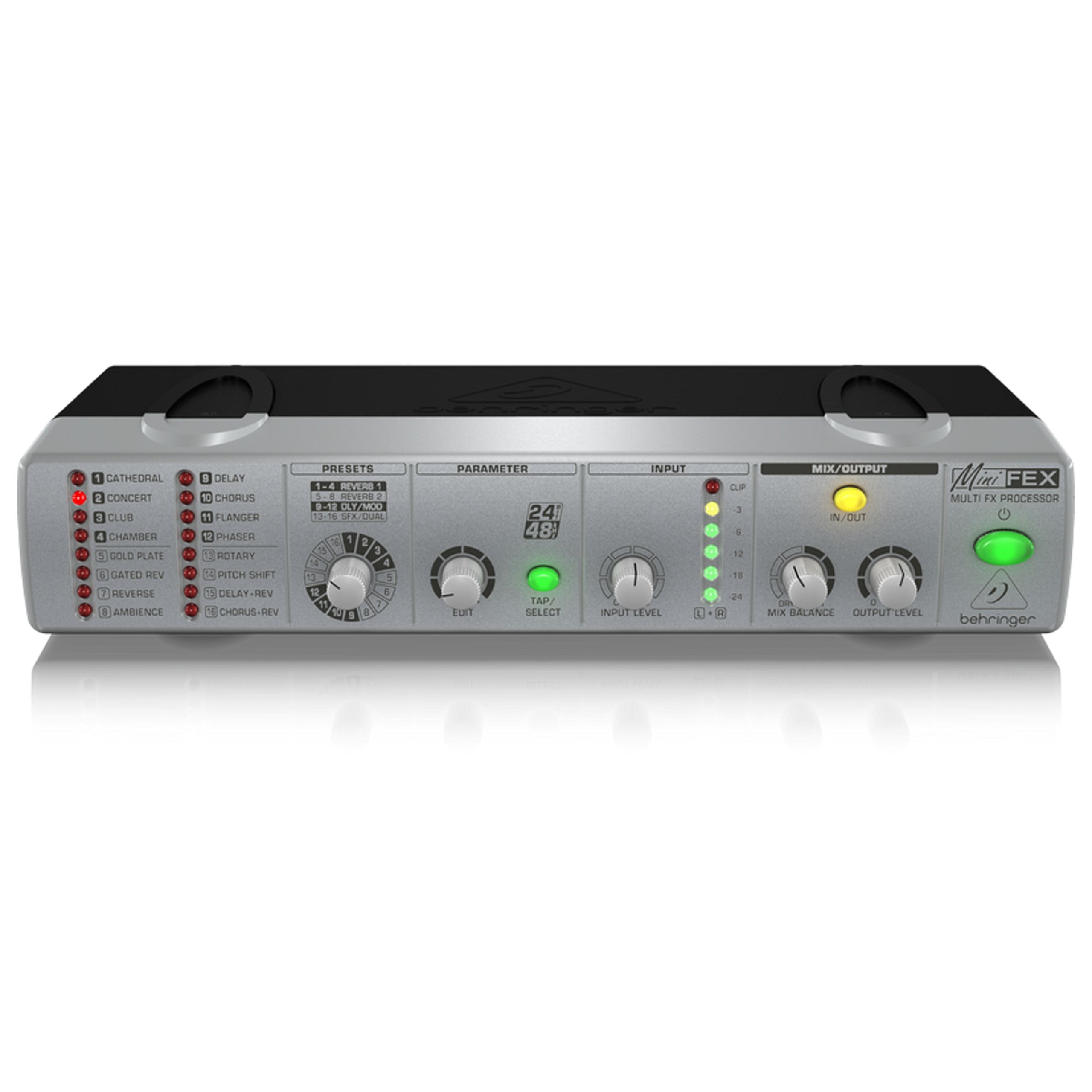 Behringer FEX800 processeur multi-effets 24 bits 16 presets jack