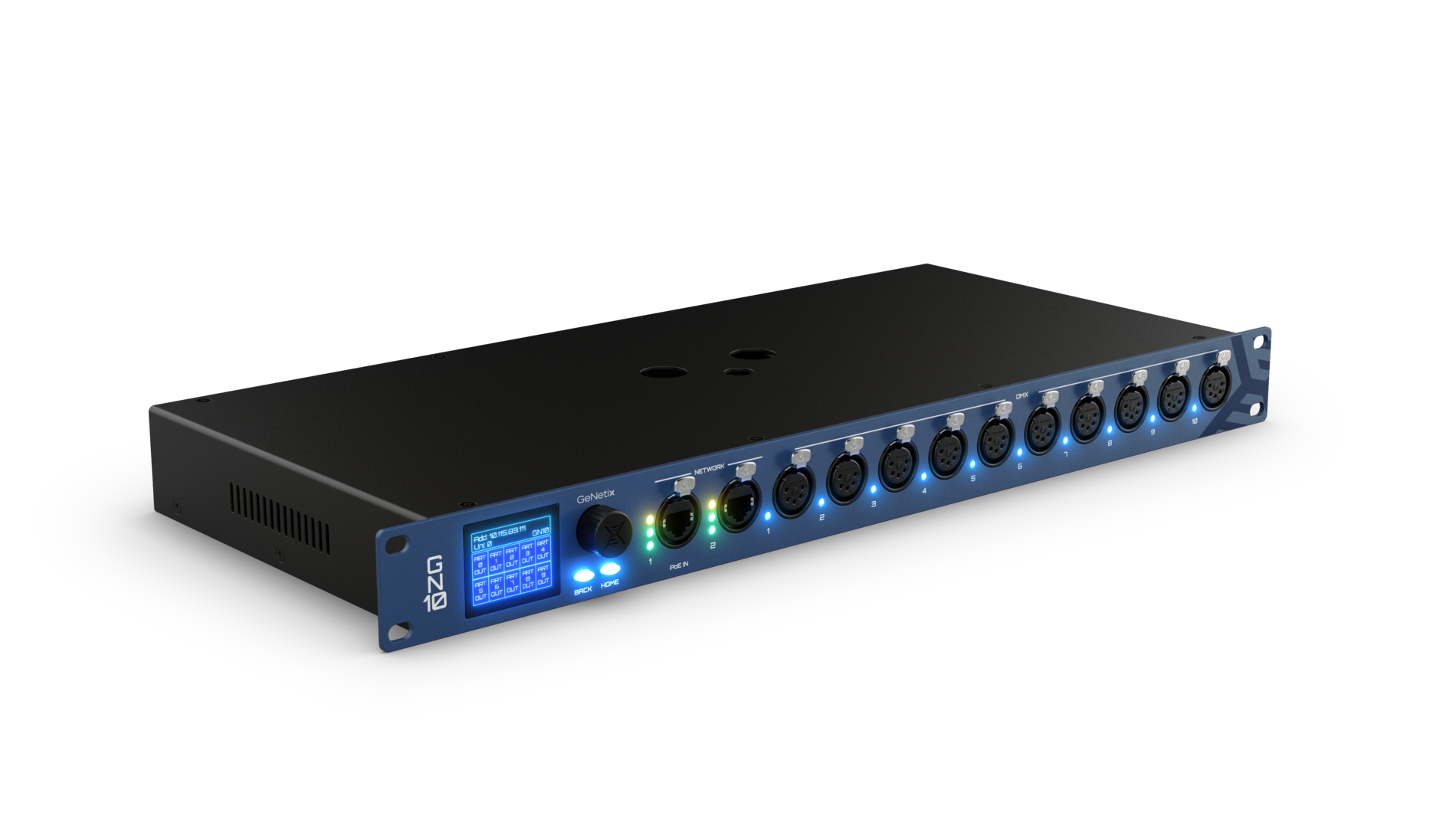 Chamsys GeNetix GN10 node DMX Timecode MIDI PoE