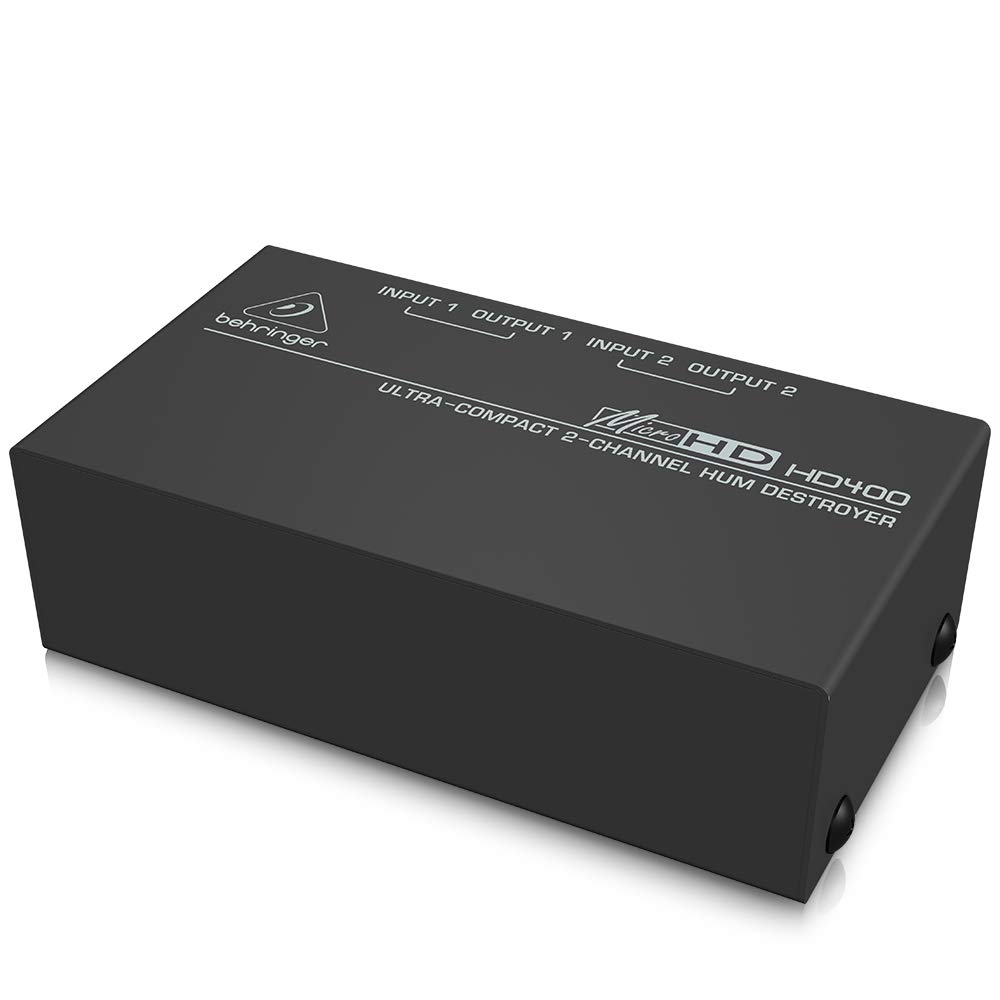 Behringer HD400 Hum Eliminator anti-ronflette 2 canaux RCA TRS