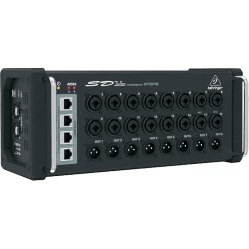 Behringer SD16 boîtier de scène 16 préamplis micro noir