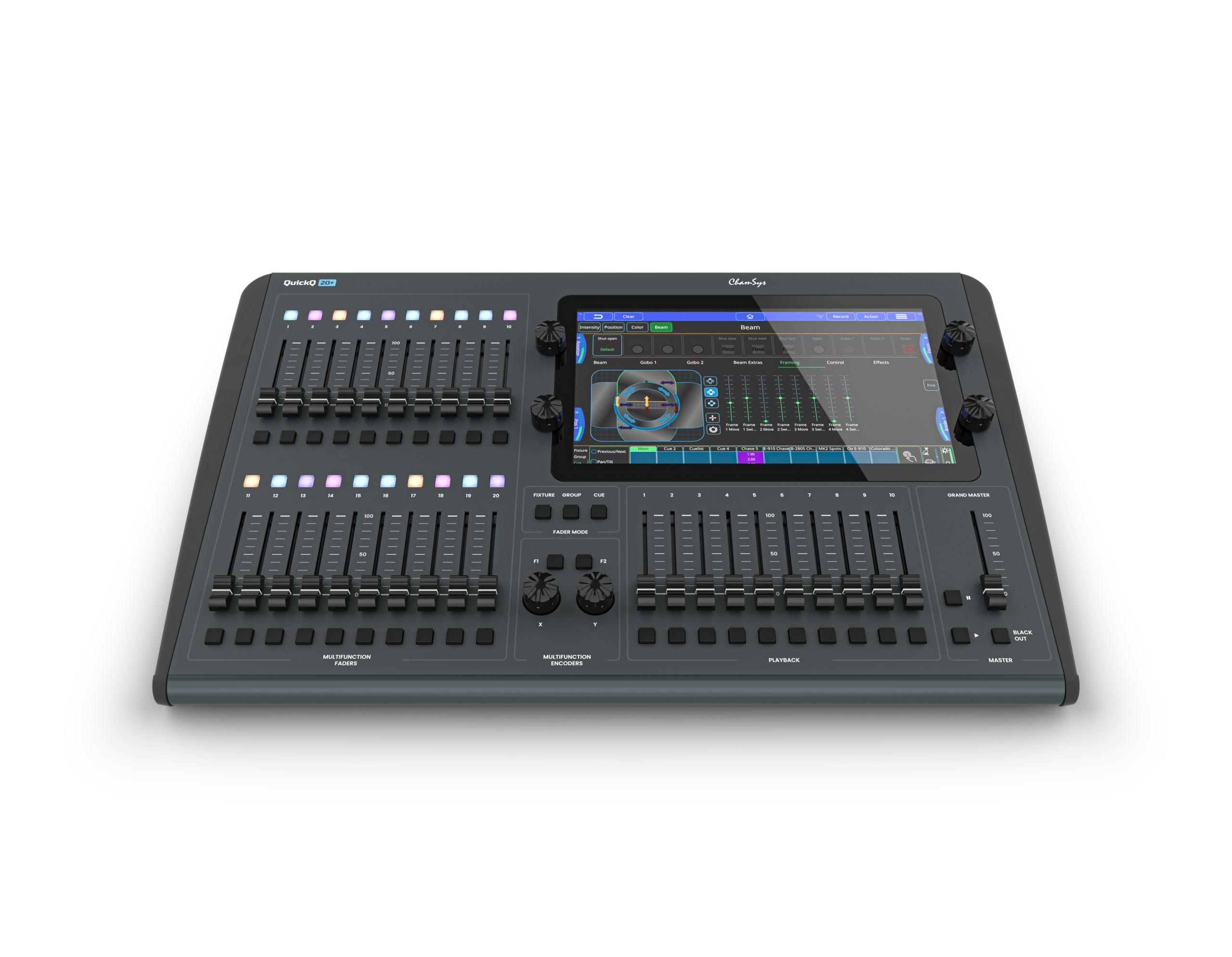ChamSys QuickQ 20+ console éclairage 2 univers tactile