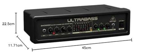 Behringer BXD3000H tête ampli basse 300 W 2 canaux FBQ