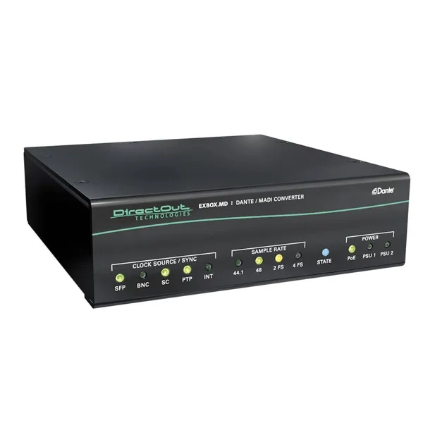 Dotec EXBOX.MD convertisseur audio Dante Madi