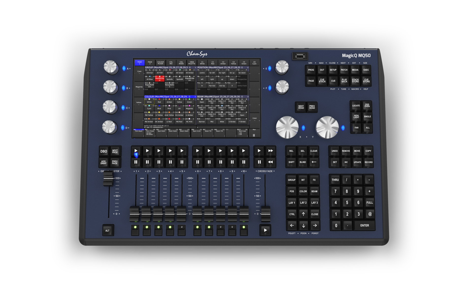 Chamsys MQ50 console lumière tactile 8 univers