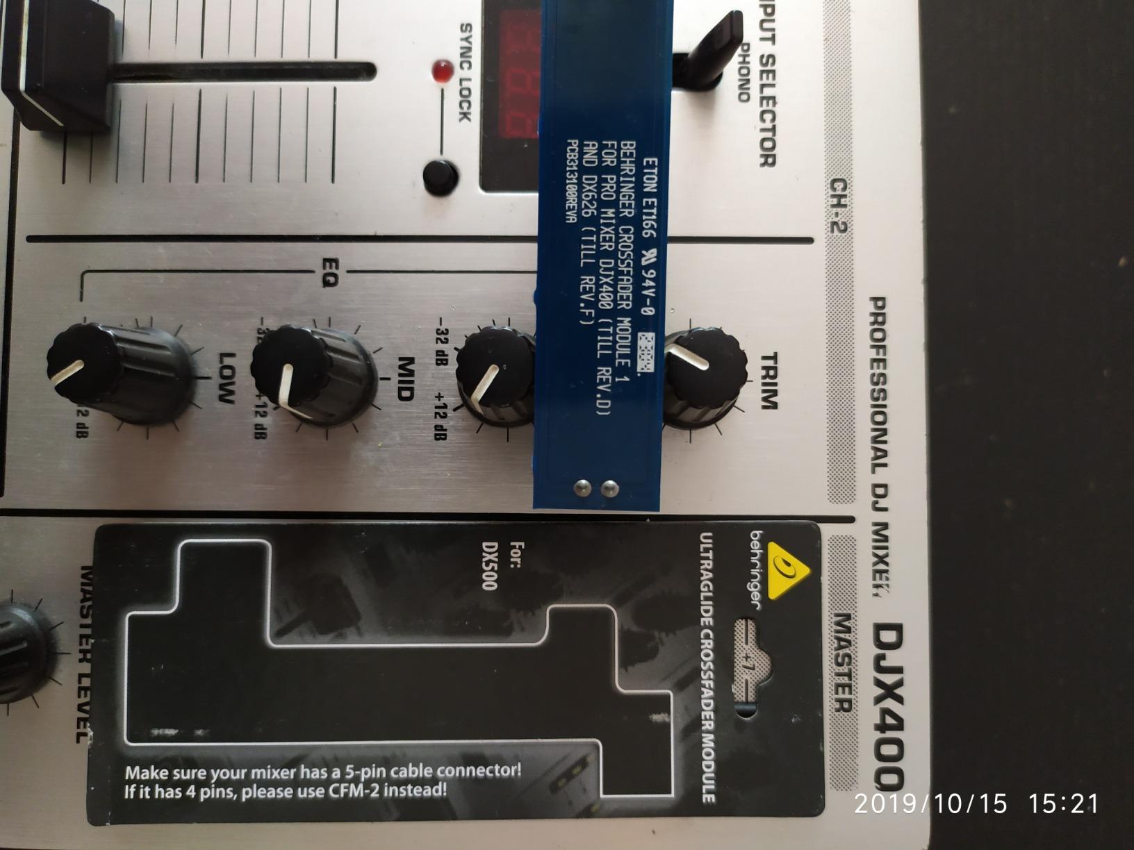 Behringer CFM-1 Ultraglide module crossfader DJX400 DX626