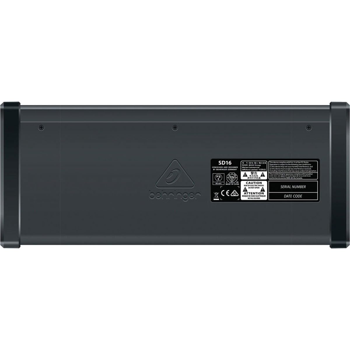 Behringer SD16 boîtier de scène 16 préamplis micro noir
