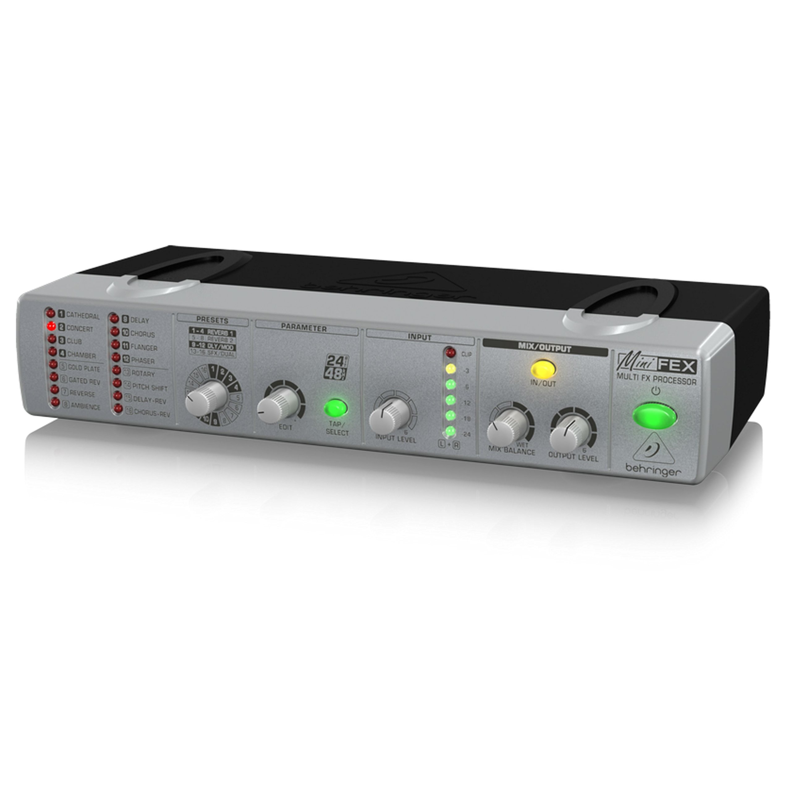 Behringer FEX800 processeur multi-effets 24 bits 16 presets jack