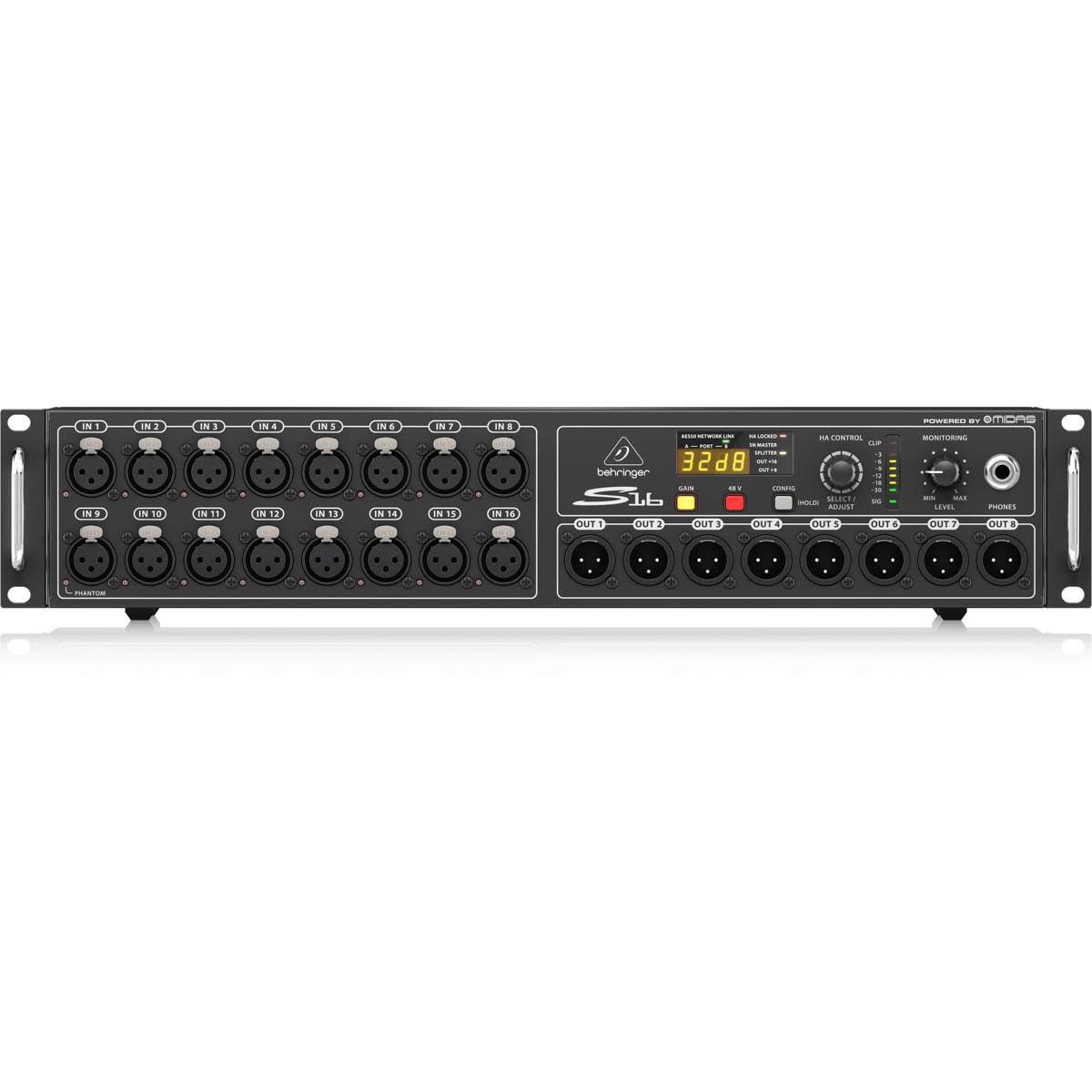 Behringer S16 Digital Snake boîtier scène 16 Midas AES50