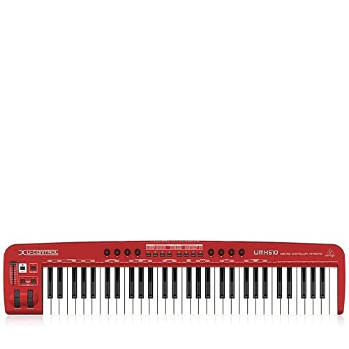Behringer U-Control UMX610 clavier MIDI 61 touches rouge