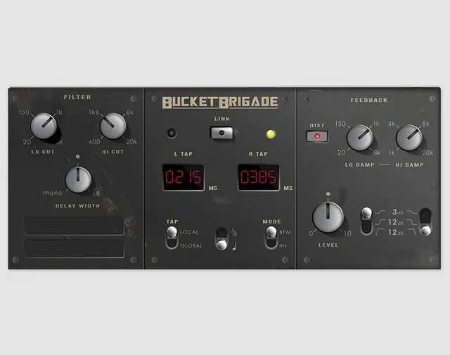 Allen & Heath dLive Bucket Brigade delay écho vintage 2,7s