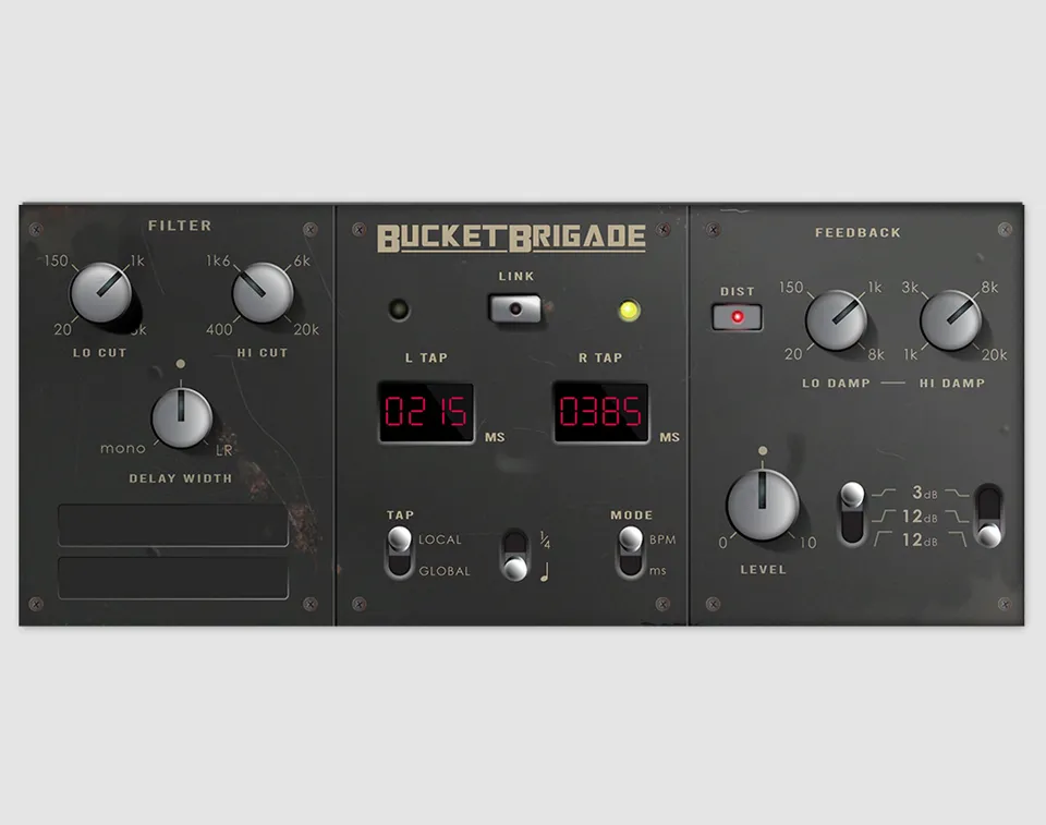 Allen & Heath dLive Bucket Brigade delay écho vintage 2,7s