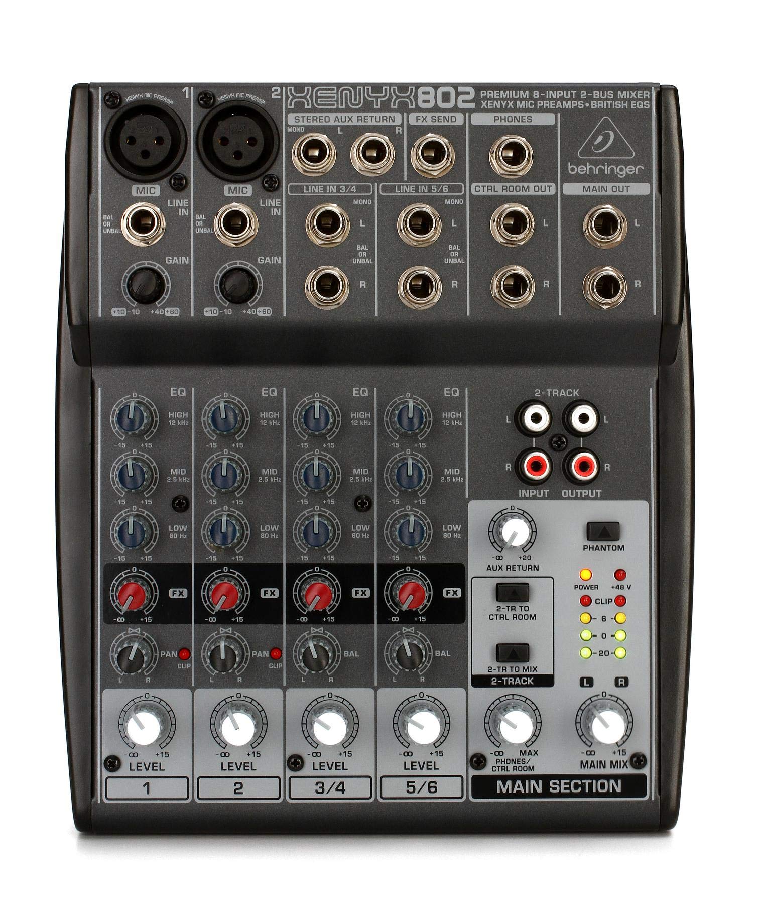 Behringer XENYX 1002FX console mixage 10 canaux effets 24-bit