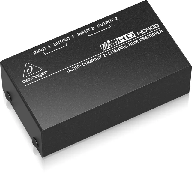 Behringer Effets HD400 Éliminateur Ronflette 2 Canaux RCA