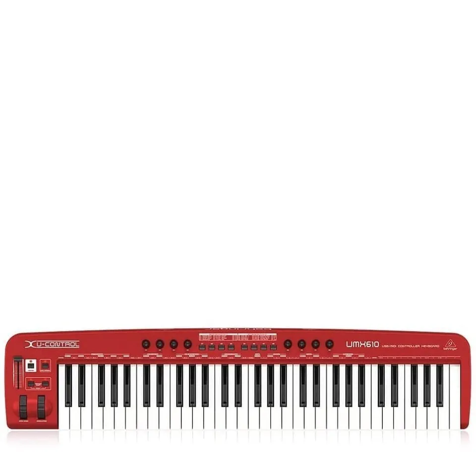 Behringer U-Control UMX610 clavier MIDI 61 touches rouge