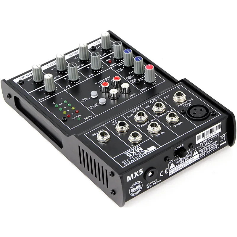 Invotone MX5 console mixage 5 canaux XLR