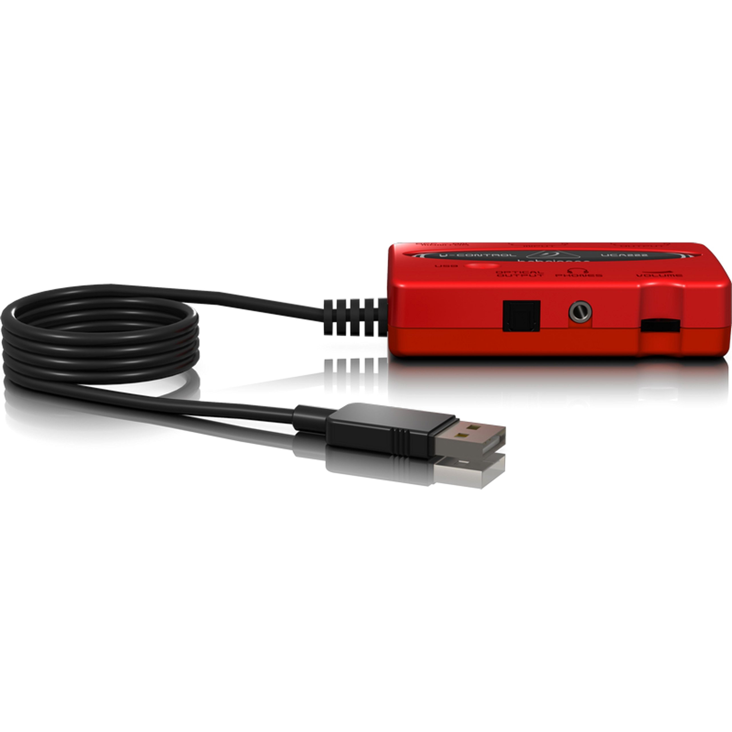 Behringer UCA222 interface audio USB RCA 48 kHz conversion