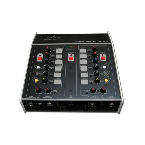 Glensound CU001E/V3 pupitre commentateur intercom 2/3 positions
