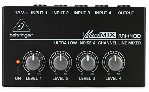 Behringer Micromix MX400 mixeur ligne 4 voies mono
