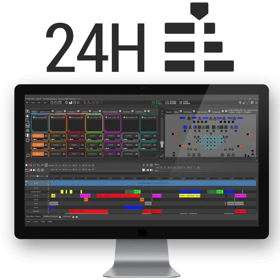 Chromateq Software FULL logiciel DMX timeline 3D