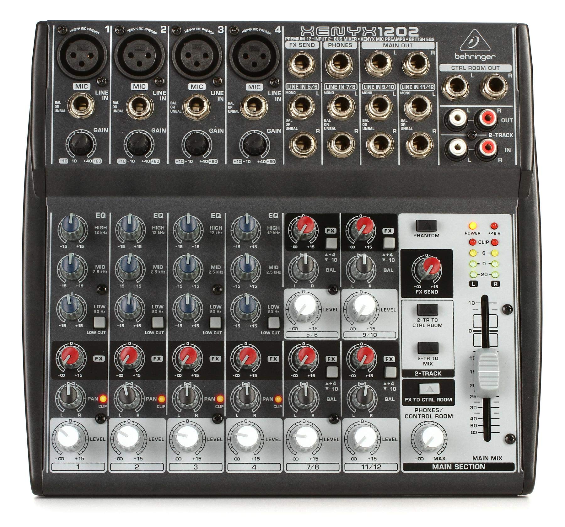 Behringer XENYX 1002FX console mixage 10 canaux effets 24-bit