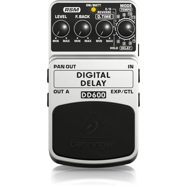 Behringer DD600 pédale delay guitare numérique stéréo 11 modes