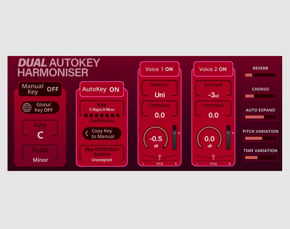 Allen & Heath dLive Dual Auto Key Harmoniser effet vocal